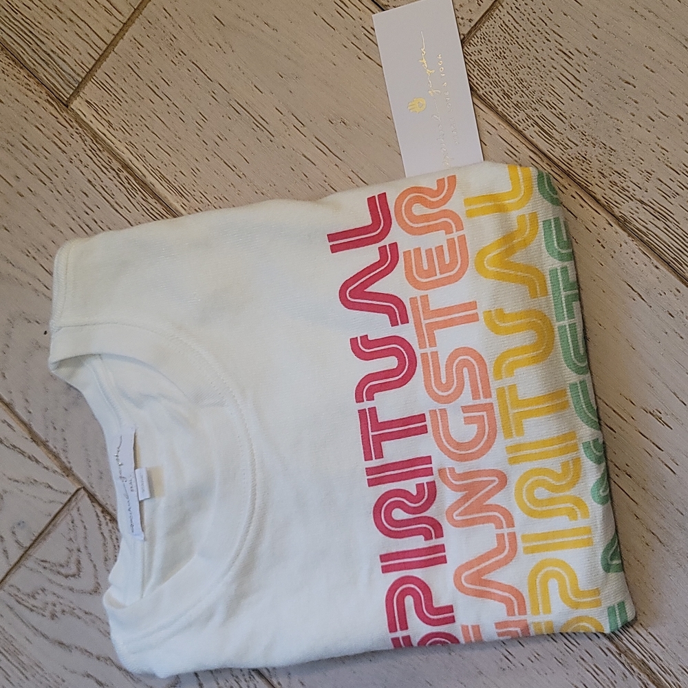 Spiritual Gangster Savasana rainbow logos crew neck soft sweater Sweatshirt S - Picture 6 of 6